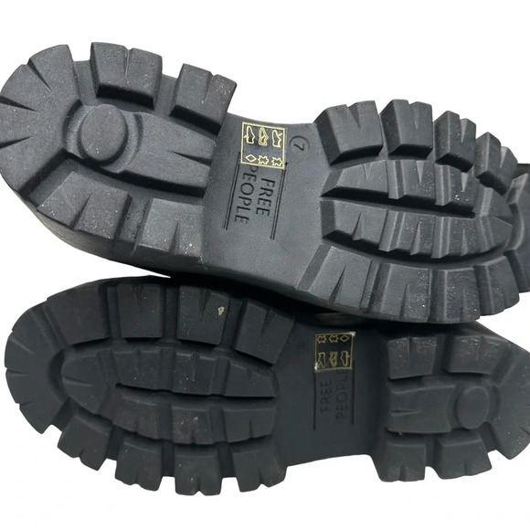 NWOT Free People Jones Lug Sole Combat Boot in Hot Fudge. Sz: 7 - Picture 8 of 12